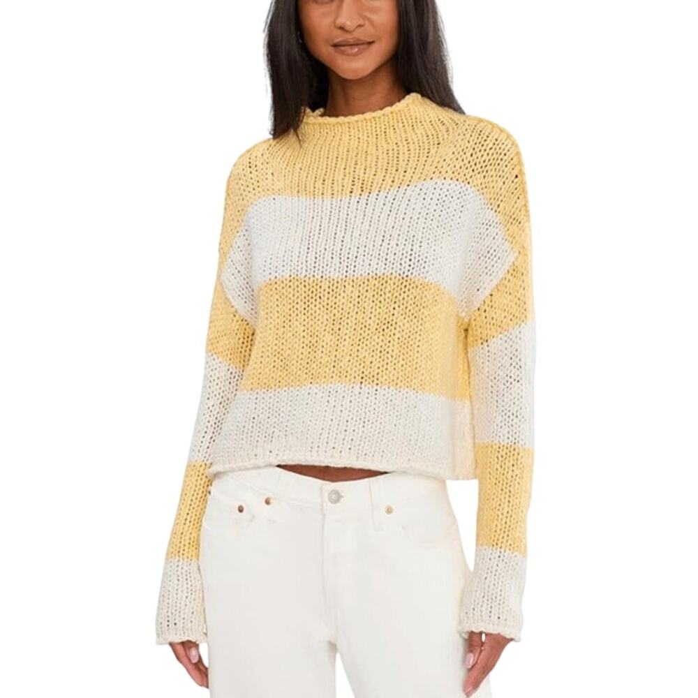 Free People Opal Roll Neck Stripe Sweater Size XS
